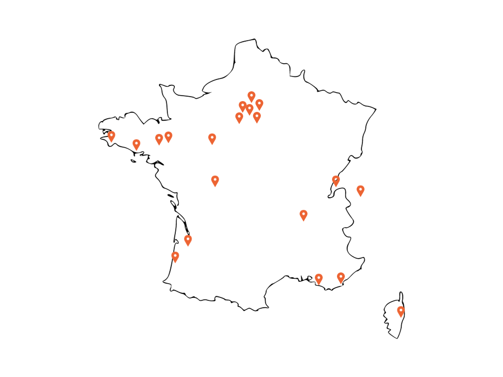 Carte client dans toute la france